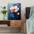 thumbnail image 5 of Qisvanset Framed Canvas Wall Art 12x16 Inch Textured Pastel Abstract Flower Chic Wall Decor, 5 of 5