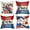 Red, variant on 4th of July Patriotic Decorative Throw Pillow Covers 16 x 16 Set of 4, Cupcake Popsicles Freedom America Land of The Free Liberty Outdoor Pillowcase, USA Sweet Summer Cushion Case Home Decor