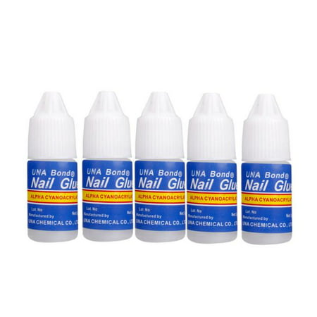 5 Pcs/Set Nail Glue Use for Rhinestones Nail Stickers False (Best Nail Glue For Rhinestones)