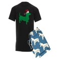 thumbnail image 1 of CafePress - Christmas Dachshund Pajamas - Men's Dark Pajamas, 1 of 1
