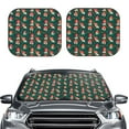 thumbnail image 2 of Wukai Mushroom House Print Windshield Sun Shade, Car Front Window Shades Sunshade Cover Sun Visor Shield Block Automotive Interior Protector Blocks UV Rays-Large, 2 of 6