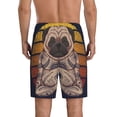 thumbnail image 4 of Lsque Pug dog Yoga Mens Sleep Pajama Shorts,Short Pajama Pants, Cotton Ultra-Soft Knit-3X-Large, 4 of 9