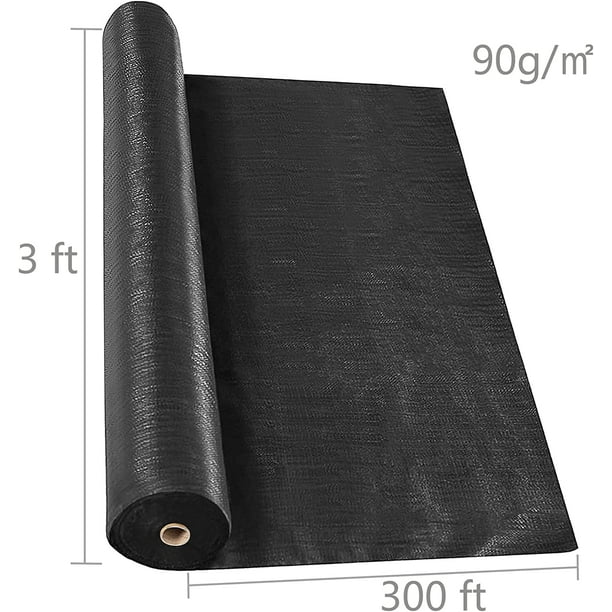 EPOTOOR Garden Weed Barrier Fabric Multi Length 3x300 FT Heavy Duty