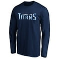 thumbnail image 2 of Men's Navy Tennessee Titans #1 Dad Long Sleeve Team Logo T-Shirt, 2 of 3