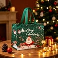 thumbnail image 7 of 2 Pack Extra Large Christmas Gift Bags, Non-Woven Tote Bags with Handles, Reusable Holiday Shopping and Gift Packaging Bags, Green, 7 of 7
