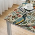 thumbnail image 4 of nygtbtfer  Rectangular Tablecloth , Bird Floral Vintage Washable Table Cover for Party Picnic Dinner Decor Elastic Edge, 4 of 7