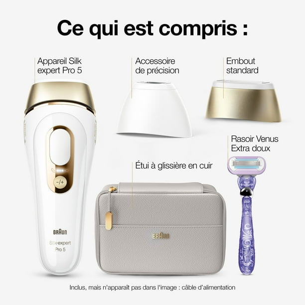 BRAUN Silk-expert 脱毛器　BD 5003 Braun IPL Silk-Expert Pro 5 Laser Hair Removal at Home