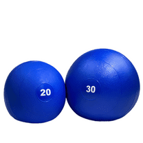 NEXO Fitness Slam Balls - Blue 10LB Slammer Medicine Ball for Fitness & Strength