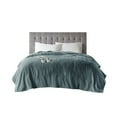 thumbnail image 3 of OLLIIX Serta Plush Heated Blanket, Blue, Full, 3 of 9