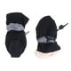 thumbnail image 2 of EeaseMX 4 botas de lluvia antideslizantes para mascotas, cubrepiés de perro, botas gruesas de felpa, suela protectora para patas (negro, talla 7), 2 of 8