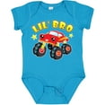 thumbnail image 3 of Inktastic Monster Truck Little Bro Boys Baby Bodysuit, 3 of 5