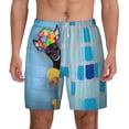thumbnail image 2 of Picia Prague Ratter Dog in Bathtub pattern Mens Swim Trunks with Compression Liner Stretch Beach Shorts Quick Dry with Zipper Pockets No-Chafing Board Shorts-X-Large, 2 of 9