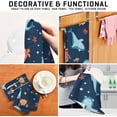 thumbnail image 7 of Dreamtimes Shark Underwater World Kitchen Towel, Dish Towels Quick Drying Tea Towels Absorbent Hand Towels for Kitchen Sink Dinner Table 28 x 18 Inches, Set of 6, 7 of 7