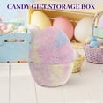 thumbnail image 6 of Velvet Jumbo Easter Eggs, Pastel Rainbow Easter Fluffy Egg Storage Box, Fillable Plastic Giant Egg for Easters Egg Hunt, Candy Treats, Basket Stuffers, Party Supplies, Holiday Decoration - 8.27 inch, 6 of 6
