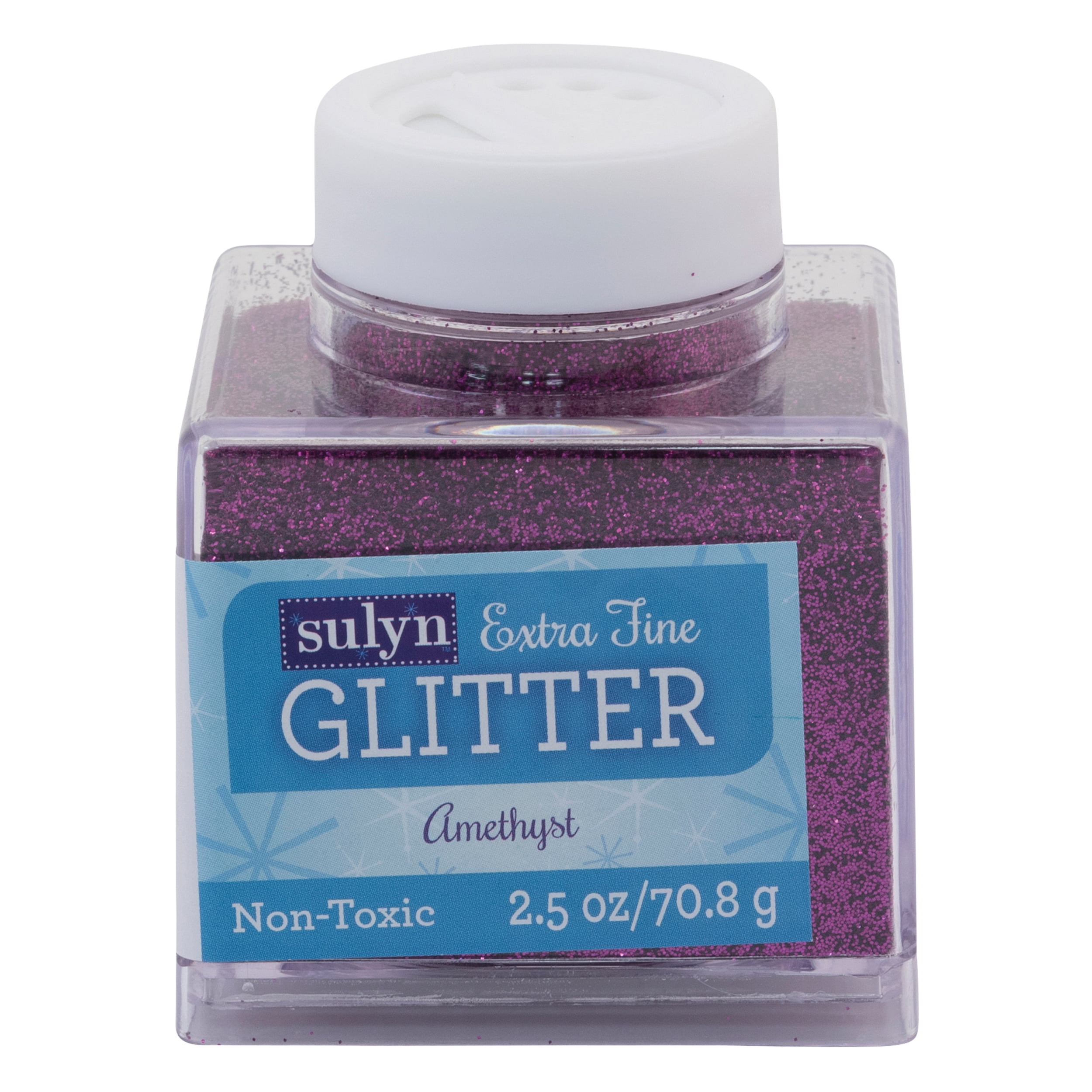 Sulyn Extra Fine Glitter for Crafts, Amethyst Purple, 2.5 oz