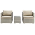 thumbnail image 3 of Repose 3 Piece Outdoor Patio Sectional Set by Modway, 3 of 5