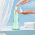 thumbnail image 2 of Textured Glass Soap Dispenser - 8.66oz Refillable Pump Bottle for Hand Soap, Liquid Dispenser for Bathroom, Kitchen Sink, 2 of 6