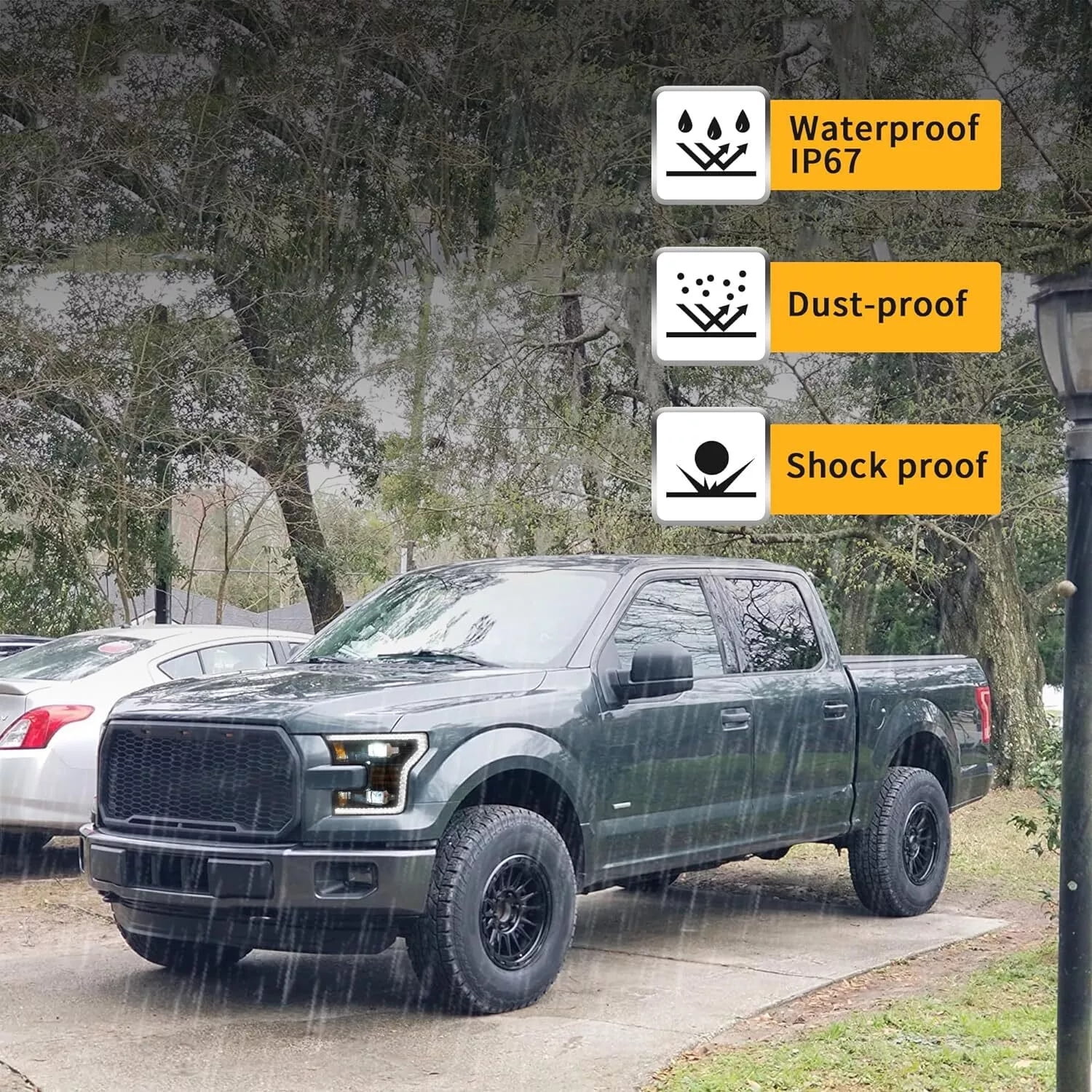 VLAND LED Headlights with White DRL for 2015 2016 2017 Ford F150 F-150 XLT XL SSV Platinum Limited Lariat King Ranch