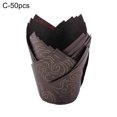 thumbnail image 1 of 50 Unidades Muffin Cup Tulip Flower Shape Diy Oil-Proof Paper, 1 of 9