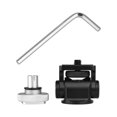 thumbnail image 2 of Andoer 360° Rotatable Camera Monitor Cold Shoe Mount Adapter Head with 1/4-inch Interface Allen Wrench for Monitor LED Light Microphone Expansion Mounting, 2 of 7