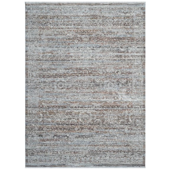 Woven Trends Eurans Area Rug 600 61475 Vallecito Blue, 12' x 15' Modern Transitional Design, Machine-Made Polypropylene Rug, Soft Durable Low-Pile for Living Room, Bedroom & Dining Floor Carpet