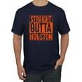 thumbnail image 1 of Straight Outta Houston HOU Fan | Fantasy Baseball Fans | Mens Sports Graphic T-Shirt, Navy, Small, 1 of 4