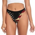 thumbnail image 1 of Fotbe Patriotic USA Butterfly Art Tanga Sin Costuras para Mujer con Estampado – Panties Invisibles, Transpirables y Cómodos para Uso Diario-X-Small, 1 of 6
