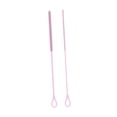 thumbnail image 2 of 2 piezas cepillos de limpiador de paja de silicona larga liviana recipiente de cuello estrecho cepillos de botella de silicona reutilizables para taza Rosa, 2 of 8
