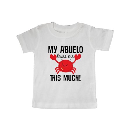 

Inktastic My Abuelo Loves Me Grandchild Crab Gift Baby Boy or Baby Girl T-Shirt
