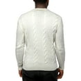 thumbnail image 2 of X RAY JEANS Mens Cable Knit Crewneck Pullover Sweater, Off White, 2XL, 2 of 6
