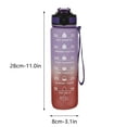 thumbnail image 5 of RKSTN Water Bottle Motivational Water Bottle with Time Marker 32oz Squeezing Ejection Opening BPA Free with Leakproof Wide Mouth and Fast Water Flowing for Outdoor Sport on Clearance, 5 of 8