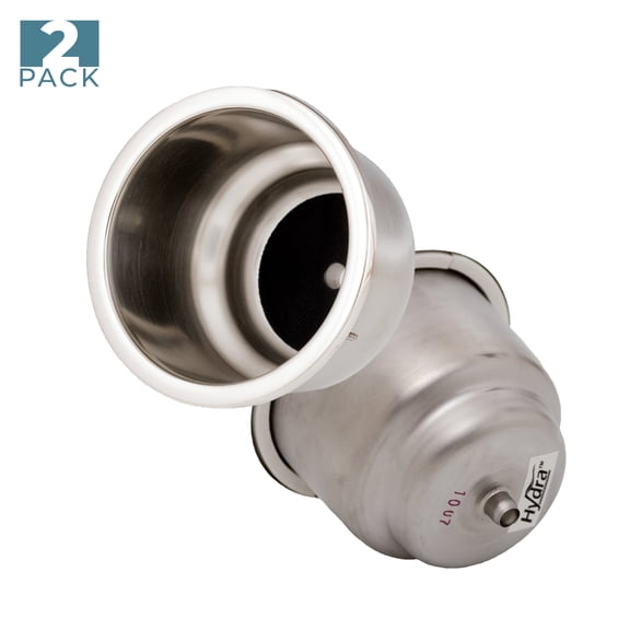 Stepped Bottom Stainless Steel Drink Holder - Two Pack