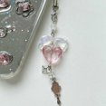 thumbnail image 6 of Osdhezcn Sweet Bowknot Heart Guitar Pendant Phone Straps Bag Charm Key Decoration Chain, 6 of 15