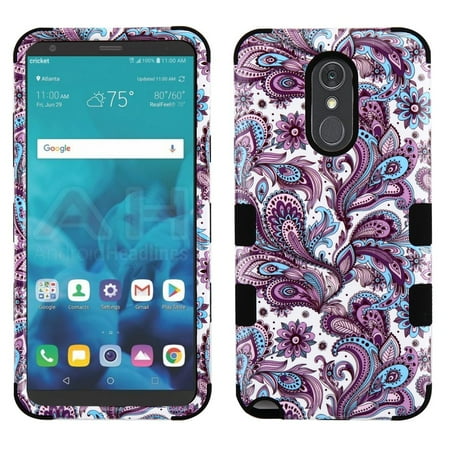 - Military Grade Certified TUFF Hybrid Armor Case for LG Stylo 4 / Stylo 4 Plus - Persian Paisley