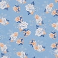 thumbnail image 2 of Zelouf Printed High Multi Chiffon Stripe Digital Sample  , Sewing, DIY, Crafts Fabric by the Yard, 448 Denim/pumpkin, 20 Yard, 2 of 2