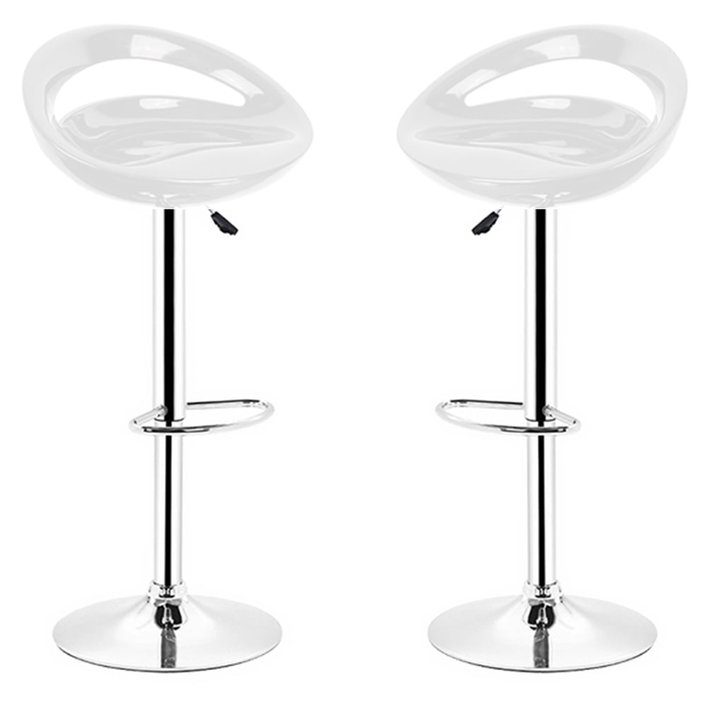 MEILLEUREVIE BarStools Set of 2, ABS Plastic Stools Counter Height