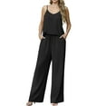 thumbnail image 3 of Cueply Lounge Sets for Women Summer 2 Piece Outfits Casual Tops Elastic Wide Leg Pants with Pockets, 3 of 8