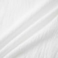 thumbnail image 6 of UVEASISHA Clearance Sales Prime Sale Men's Linen Button Down Shirt Regular Fit Long Sleeve Stand Collar Dress Shirts Lightweight Casual Regular Fit Beach Shirt with Chest Pocket White L, 6 of 10