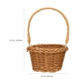 thumbnail image 2 of unbranded 2Ud Canastas Pequeñas Tejidas De Ratán Sintético Con Asa Portátil Para Y Uso En Casa, 2 of 5