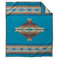 thumbnail image 1 of Manta Pendleton Jacquard de lana virgen 163 x 203 cm turquesa, 1 of 9