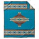 thumbnail image 1 of Manta Pendleton Jacquard de lana virgen 163 x 203 cm turquesa, 1 of 9