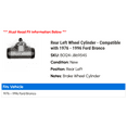 thumbnail image 2 of Rear Left Wheel Cylinder - Compatible with 1976 - 1996 Ford Bronco 1977 1978 1979 1980 1981 1982 1983 1984 1985 1986 1987 1988 1989 1990 1991 1992 1993 1994 1995, 2 of 2