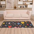 thumbnail image 2 of Yayeee Runner Rug for Bedroom 2'x6' Machine Washable Hallway Non Slip Mat, Moon Pattern, 2 of 8