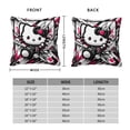 thumbnail image 2 of Hello Kitty Pillow Cover, Square Throw Pillow Cases For Couch Sofa Bed Living Room,Home Decorative, 20"X20", 2 of 9