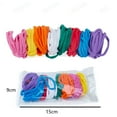 thumbnail image 3 of BINGLI Loop Potholder Loops Weaving Loom Loops Bulk Weaving Craft Loops with Multiple Colors for DIY Crafts Supplies Compatible with 7 Inch Weaving Loom (192 Pieces), 3 of 5