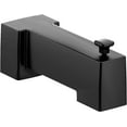 thumbnail image 3 of Moen 90 Degree Matte Black Modern Tub Spout with Diverter 1/2-Inch Slip-Fit CC Connection, S3896BL, 3 of 3
