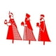 thumbnail image 2 of Letrero navideño para jardín, decoración de estacas, estaca para belén, estaca roja con forma de R hueca, accesorios versátiles, decoración de estacas, 2 of 8