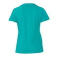 thumbnail image 2 of Playera Fruit Of The Loom para Mujer, Cuello V Manga Corta Azul Claro Talla  EG, 2 of 4