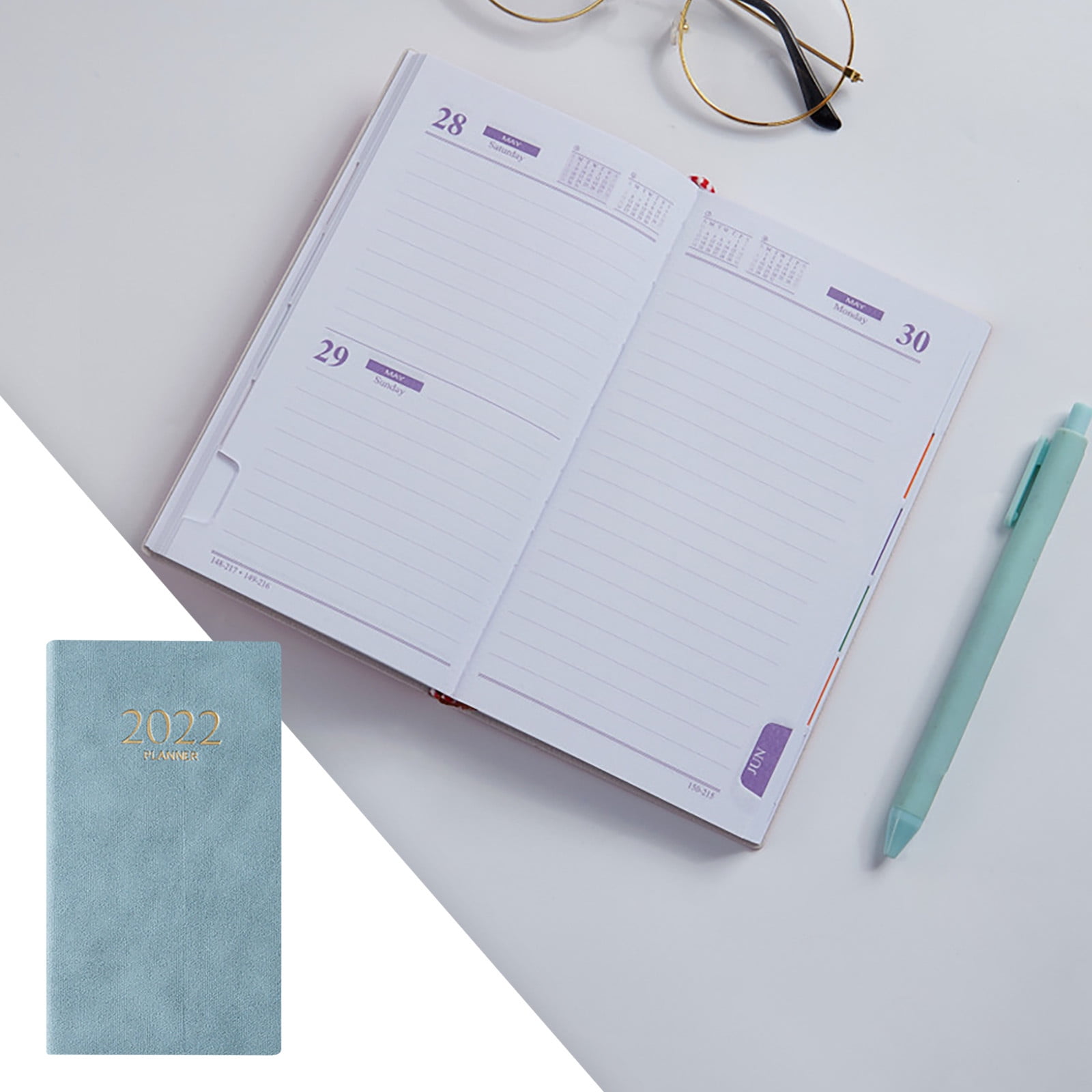 onhuon 2022 schedule notepad inside page a6 efficiency manual planning notebooks take a plan