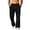 Black, variant on Men's Lightweight Quick Dry Hiking Running Pants Outdoor Sports Breathable Zipper Pockets Athletic Workout Pants Army Green L